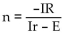 <strong>Solve for the given letter. </strong> A) B) C)n = IR(Ir -E) D)