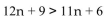 Choose the number that is a solution of the inequality. - 