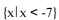 Write interval notation. - 