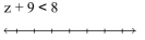 Solve and graph. Write the result in interval notation. - 