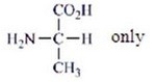 <strong>Which amino acids are obtained by hydrolyzing all the peptide bonds in the following polypeptide? </strong> A) B) C) D) E)