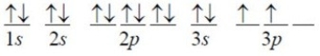 <strong>Which of the following is the correct orbital diagram for sulfur?</strong> A) B) C) D) E)