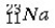<strong>The isotope symbol for an ion that has 11 protons, 12 neutrons, and 10 electrons is:</strong> A) B) C) D) E)