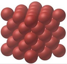 <strong>Which physical state is represented in this image?  </strong> A)gas B)liquid C)solid D)mixture <div style=padding-top: 35px> 