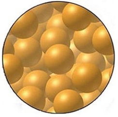 <strong>Which physical state is represented in this image?  </strong> A)mixture B)gas C)liquid D)solid <div style=padding-top: 35px> 