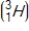 Tritium is a β emitter. Identify the product formed when emits a β particle.