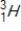 Tritium is a β emitter. Identify the product formed when emits a β particle.