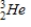 <strong>Tritium is a β emitter. Identify the product formed when emits a β particle.</strong> A) B) C) D)