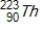 <strong>Thorium-223 is an α emitter. Identify the element formed when emits an α particle?</strong> A) B) C) D)