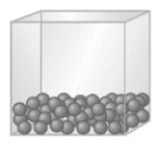 <strong>Which physical state of matter is represented by the following model?  </strong> A) solid B) liquid C) gas <div style=padding-top: 35px> 