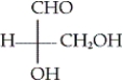 <strong>Which of the following is the Fischer projection of L-glyceraldehyde?</strong> A) B) C) D)