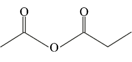 <strong>Which of the following compounds is a symmetric anhydride?</strong> A) B) C) D)