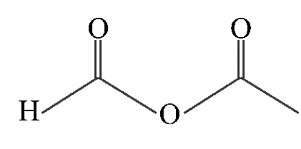 <strong>Which of the following compounds is a symmetric anhydride?</strong> A) B) C) D)