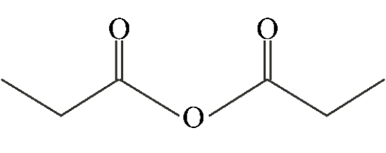 <strong>Which of the following compounds is a symmetric anhydride?</strong> A) B) C) D)