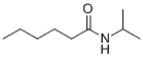 <strong>Which of the following compounds would react together at room temperature to form the given compound? </strong> A) hexanamide and 2-propanol B) hexanoic acid and 2-propanamine C) 2-propanamine and hexanoic anhydride D) pentanoic acid and 2-propanamine