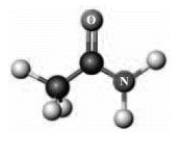 Examine the following ball-and-stick model. Elements other than carbon and hydrogen are labeled. Identify the functional group present in the given compound.