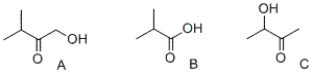 <strong>Which of the following compounds contain(s) a carboxylic acid functional group?  </strong> A) A and B only B) A and C only C) C only D) B only <div style=padding-top: 35px> 