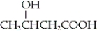 <strong>What is the IUPAC name of the following compound?  </strong> A) 2-hydroxy-4-butanoic acid B) 3-hydroxybutanoic acid C) α-hydroxybutanoic acid D) γ-hydroxybutanoic acid <div style=padding-top: 35px> 