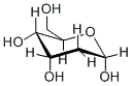 <strong>Of the various -OH groups in the following carbohydrate, how many are part of the hemiacetal functional group? </strong> A) 4 B) 1 C) 2 D) 3
