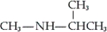 <strong>What is the common name of the following compound? </strong> A) methylisopropylamine B) isopropylmethylamine C) N-methyl-2-propanamine D) none of these