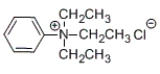 <strong>What is the IUPAC name of the following compound? </strong> A) N,N,N-trimethylanilinium chloride B) N,N,N-diethylanilinium chloride C) N,N,N-triethylanilinium chloride D) N,N,N-triethylaniline chlorine