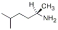 <strong>What is the IUPAC name of the following compound? </strong> A) (R)-2,5-dimethylpentanamine B) (S)-5-methyl-2-hexanamine C) (R)-5-methyl-2-hexanamine D) (S)-2,5-dimethylpentanamine