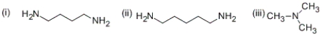 <strong>Which of the following amines does not have a pungent odor? </strong> A) (i) only B) (ii) only C) (iii) only D) all of these
