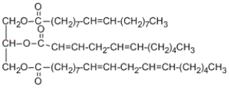 <strong>How many chiral stereoisomers are possible for the following triglyceride? </strong> A) 2 B) 4 C) 8 D) 32