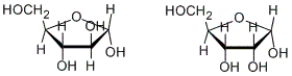 <strong>How are the following two carbohydrates related to each other? </strong> A) enantiomers B) diastereomers C) constitutional isomers D) functional isomers