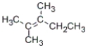 When heated with concentrated sulfuric acid, which of the following alcohols will be converted to the following alkene as the major product?