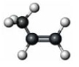 <strong>Which of the following is true of the given compound? </strong> A) It is the simplest alkene. B) It is an alkyne. C) It has at least one bond angle close to 120°. D) It has free rotation about all its bonds.