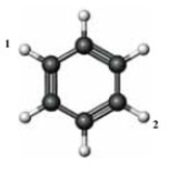 Consider the following structure. If a chlorine atom is substituted for each of the labeled hydrogen atoms, which of the following is true of the resulting compound?