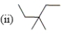 <strong>Which of the following compounds are constitutional isomers? </strong> A) (i) and (ii) B) (i) and (iii) C) (ii) and (iii) D) all of these
