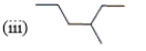 <strong>Which of the following compounds are constitutional isomers? </strong> A) (i) and (ii) B) (i) and (iii) C) (ii) and (iii) D) all of these