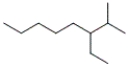 <strong>Which of the following line-angle structures is 4-isopropyloctane?</strong> A) B) C) D)