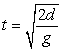 <strong>The time it takes for an object to fall a certain distance is given by the equation   , where t is the time in seconds, d is the distance in feet, and g is the acceleration due to gravity. The acceleration due to gravity on Earth is 32 feet per second squared. If an object is dropped from an airplane, how far will it fall in 4 s?</strong> A) 32 ft B) 64 ft C) 16 ft D) 128 ft E) 256 ft <div style=padding-top: 35px> 