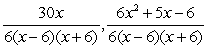 <strong>Write each of the following fractions in terms of the LCM of the denominators: </strong> A) B) C) D) E)