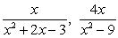<strong>Write the fractions below in terms of the LCM of the denominators. </strong> A) B) C) D) E)
