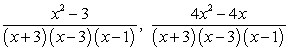 <strong>Write the fractions below in terms of the LCM of the denominators. </strong> A) B) C) D) E)