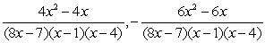 <strong>Write each of the following fractions in terms of the LCM of the denominators: </strong> A) B) C) D) E)