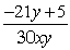 <strong>Simplify: </strong> A) B) C) D) E) None of the above