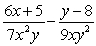 <strong>Simplify: </strong> A) B) C) D) E) None of the above