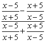 <strong>Simplify: </strong> A) B) C) D) E) None of the above
