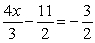 <strong>Solve: </strong> A) 3 B) C) 6 D) -3 E)