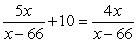 <strong>Solve: </strong> A) 64 B) C) 60 D) -60 E) No solution