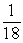 <strong>Solve: </strong> A) B) C) 18 D) E)