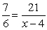 <strong>Solve: </strong> A) B) C) D) 22 E) 14