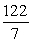 <strong>Solve: </strong> A) B) C) D) 22 E) 14