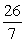 <strong>Solve: </strong> A) 13 B) C) 26 D) E)