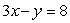 Solve for y:  